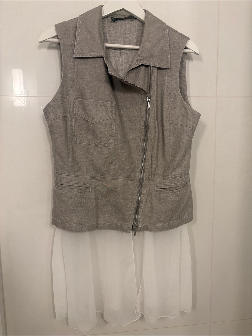 Elsewhere  (the sculptural  architectural Vest) with detachable polyester add on